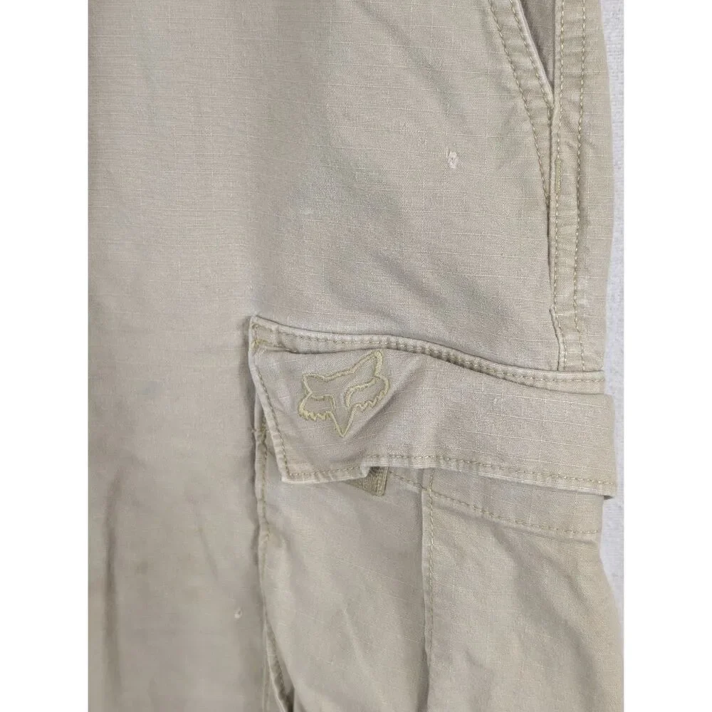 Fox Racing Cargo Shorts Tan/Beige Men's Size 36